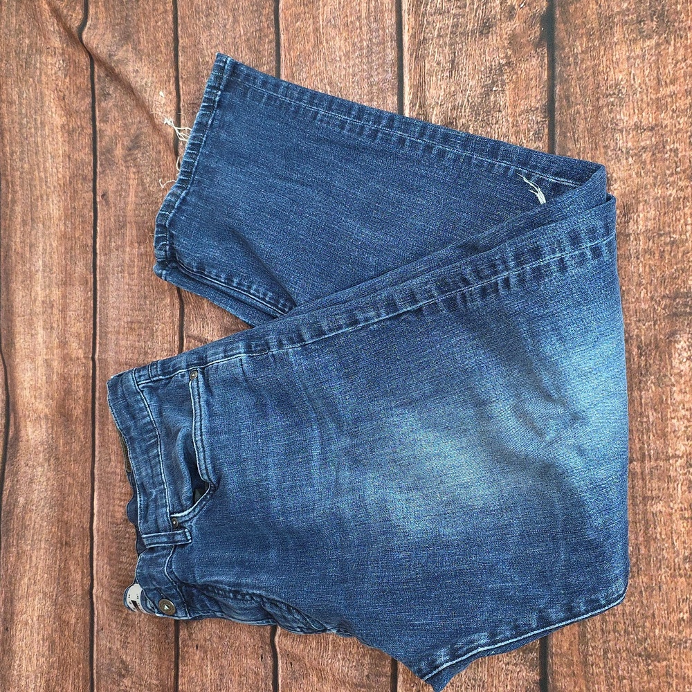 Joseph Abboud Blue Jeans with Distressed Details Size 38x30 Slim Fit AQ-1150 - Picture 7 of 10